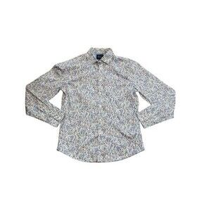 Boden Button Up Shirt Men's Size Medium AOP Flower Button Up Boho Foral - Dress